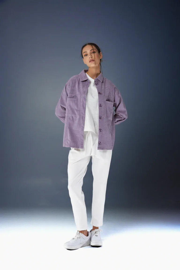 Chaqueta oversize estilo universitario con bolsillos y cierre frontal de Apricot en Chaquetas para argentina