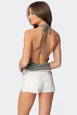 Top halter arie cuello drapeado de Edikted en Tops para argentina