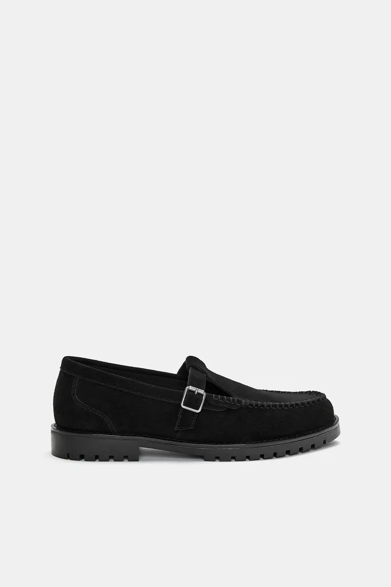 Zapatos de cuero con hebillas de Pull&Bear en Mocasines y Náuticos para argentina
