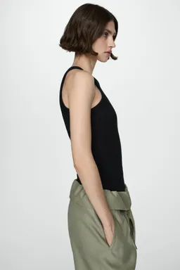 Top algodón canalé de Mango en Tops para argentina