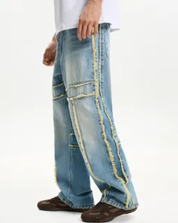 Jeans baggy flecos de Bershka en Pantalones para argentina