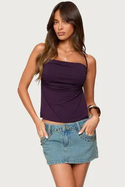 Top leonora halter babydoll de Edikted en Tops para argentina