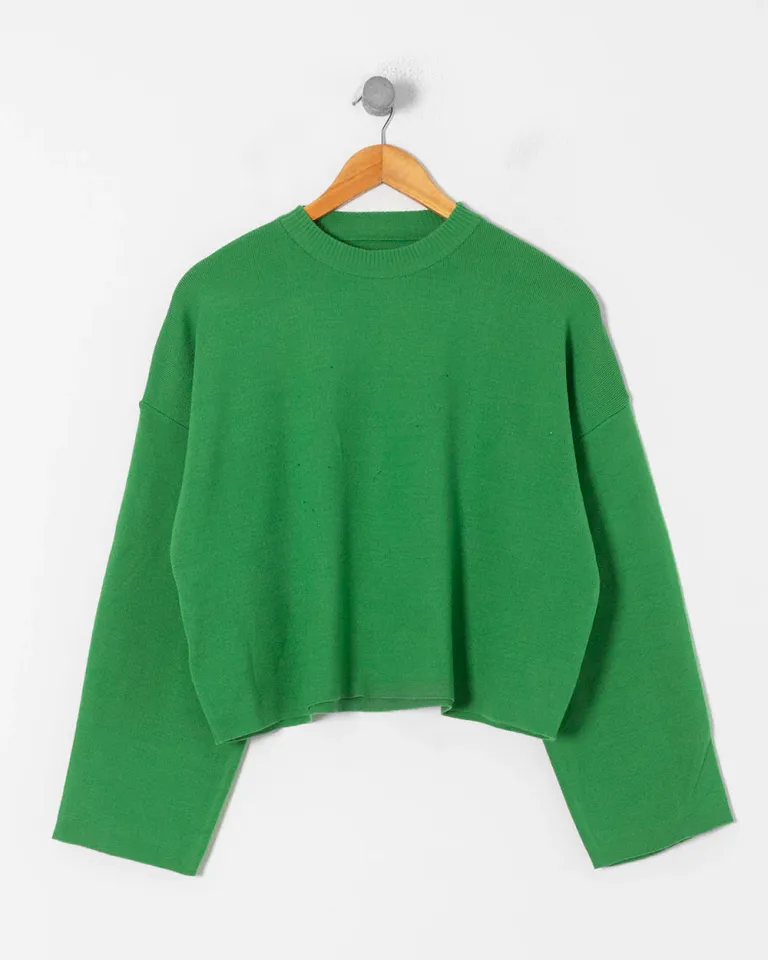 Suéter básico de corte amplio y mangas anchas - Prenda cálida y cómoda para el otoño/invierno de Sky en Buzos y Sweaters para argentina