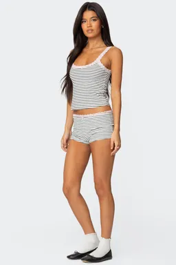 Musculosa sofi rayas tejido canalé de Edikted en Tops para argentina
