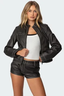 Chaqueta cuero sintético roxie de Edikted en Chaquetas para argentina