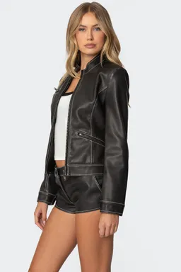 Chaqueta cuero sintético roxie de Edikted en Chaquetas para argentina