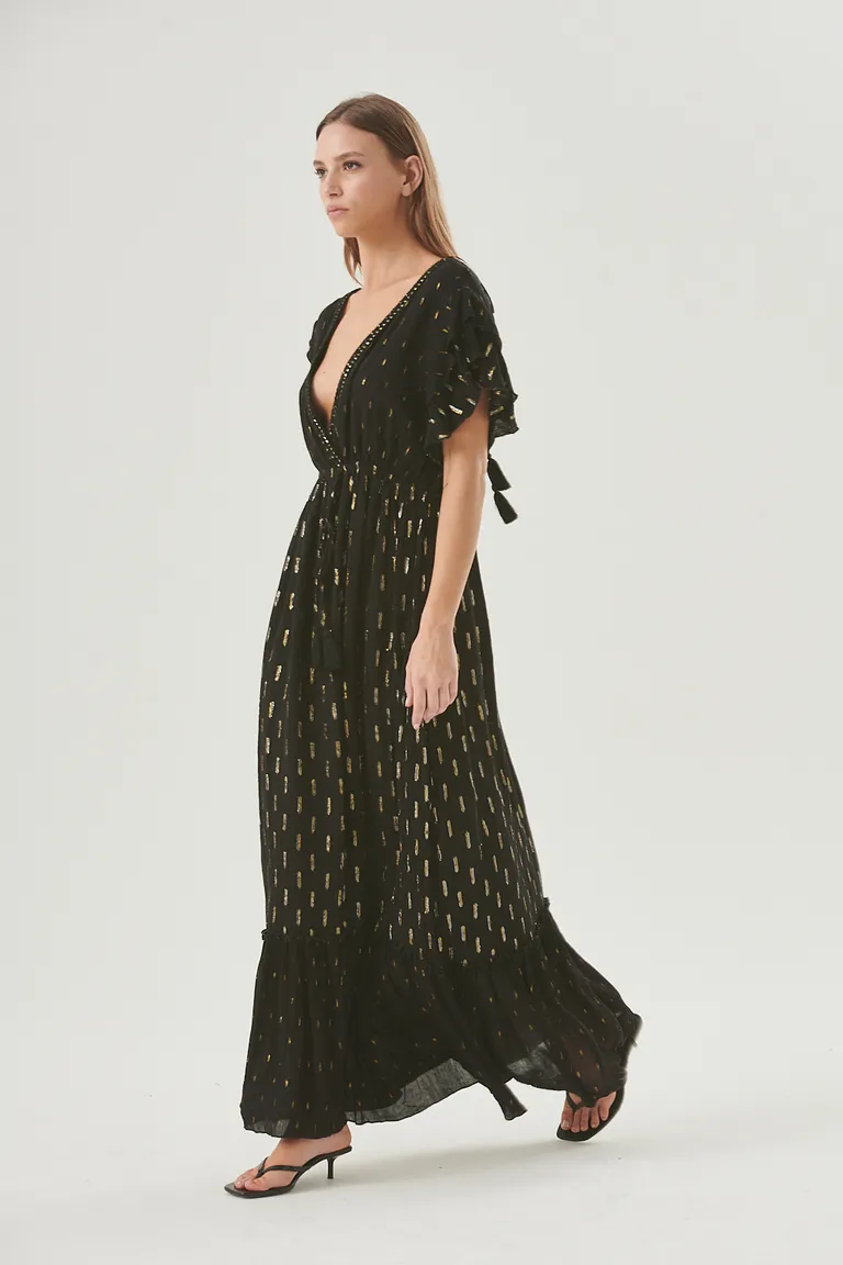 Vestido amara con escote cruzado y mangas voluptuosas para una noche de verano de Sweet en Vestidos para argentina