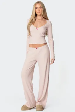 Pantalón acanalado roselle de Edikted en Pantalones para argentina