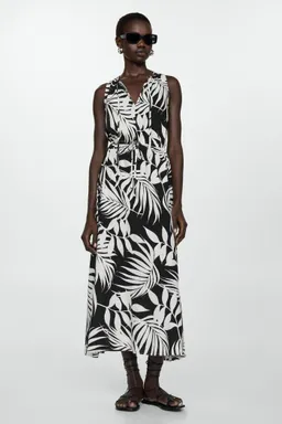 Vestido lazos estampado de Mango en Vestidos para argentina