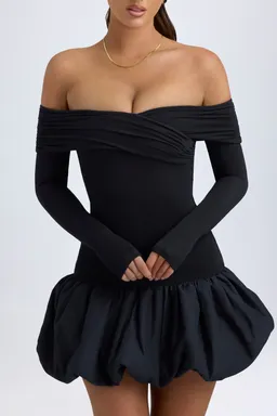 Mini vestido modal escote bardot de Oh Polly en Vestidos para argentina