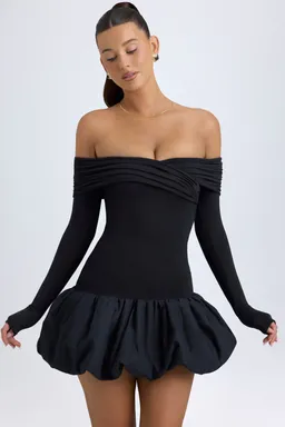 Mini vestido modal escote bardot de Oh Polly en Vestidos para argentina