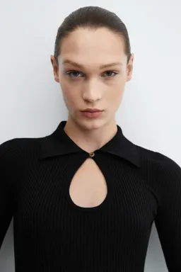 Vestido punto canalé abertura de Mango en Vestidos para argentina