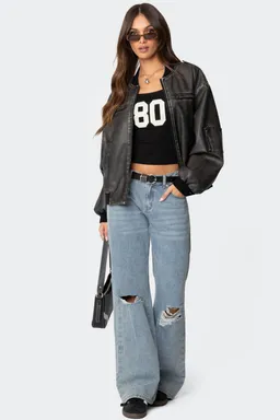 Campera bomber ecocuero vava de Edikted en Chaquetas para argentina