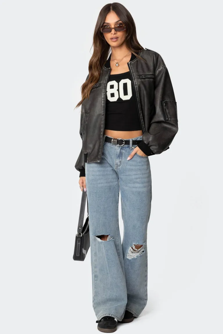 Campera bomber ecocuero vava de Edikted en Chaquetas para argentina