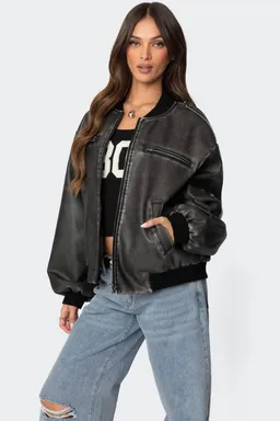 Campera bomber ecocuero vava de Edikted en Chaquetas para argentina