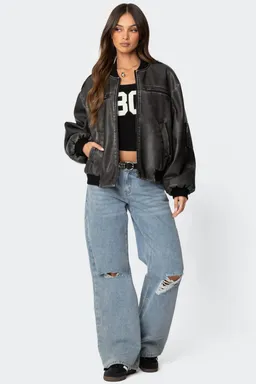 Campera bomber ecocuero vava de Edikted en Chaquetas para argentina