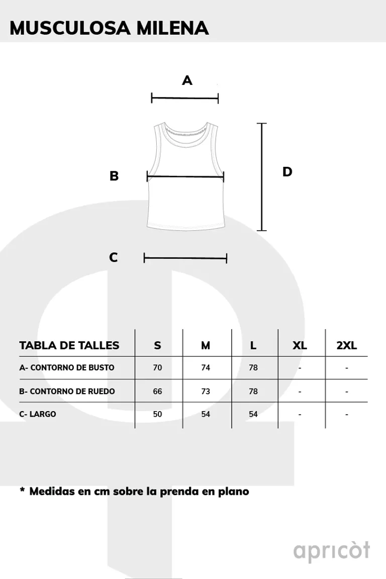Musculosa blanca de corte recto y diseño sencillo y elegante de Apricot en Tops para argentina