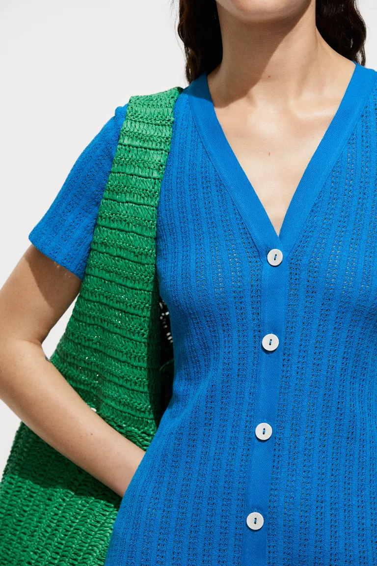 Vestido crochet con botones de Mango en Vestidos para argentina