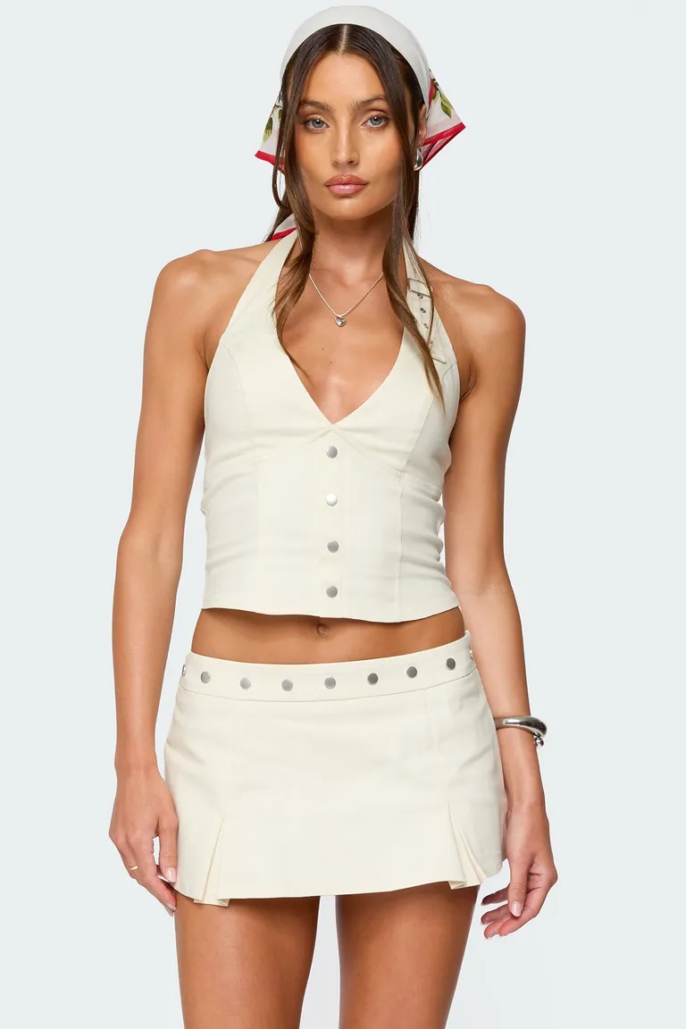 Top halter keli con hebilla de Edikted en Tops para argentina