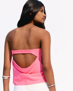 Top bandeau con lino de Bershka en Tops para argentina