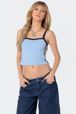 Musculosa contraste francesca de Edikted en Tops para argentina