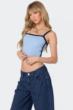 Musculosa contraste francesca de Edikted en Tops para argentina