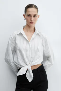 Camisa rayas nudo de Mango en Camisas para argentina