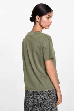 Remera mensaje estampado de Mango Teen en Remeras para argentina