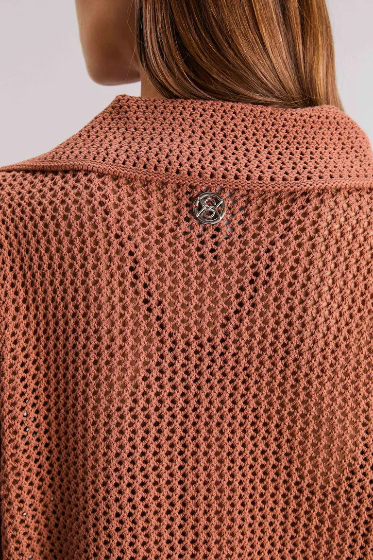 Elegante cardigan de diseño exclusivo con calados tejidos y corte regular de Kosiuko en Chaquetas para argentina