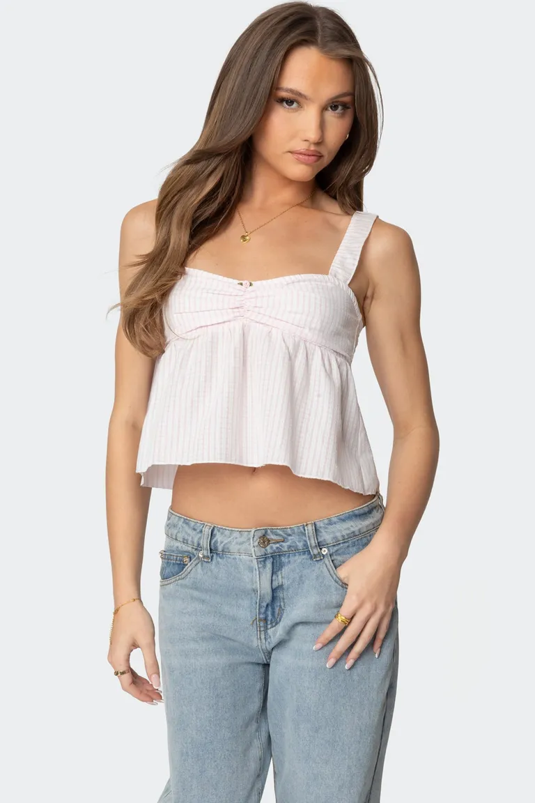 Top babydoll cuadros linn de Edikted en Tops para argentina