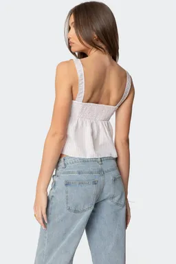 Top babydoll cuadros linn de Edikted en Tops para argentina