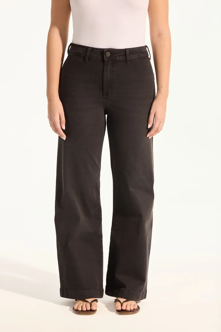 Pantalones ankle crop de pierna ancha y corta en los tobillos para mujer de Portsaid en Pantalones para argentina