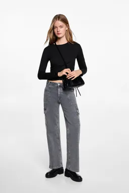 Remera algodón detalle cruzado de Mango Teen en Buzos y Sweaters para argentina