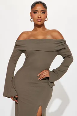 Vestido maxi suéter warm embrace de Fashion Nova en Vestidos para argentina