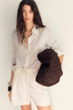 Bermudas traje mezcla lino de Mango en Shorts para argentina