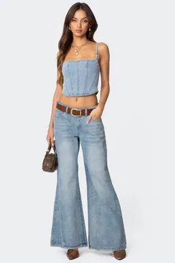 Corset denim tennessee de Edikted en Tops para argentina