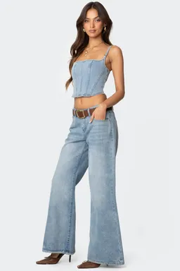 Corset denim tennessee de Edikted en Tops para argentina