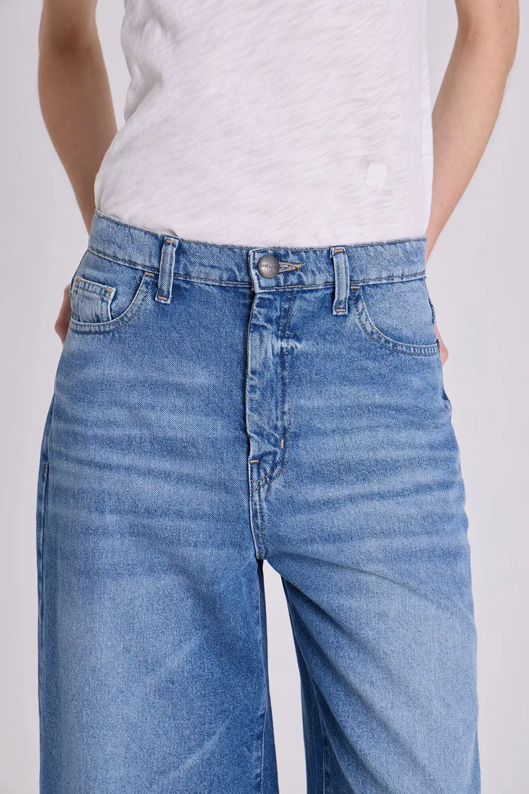 Pantalones de tiro medio con pierna acampanada en estilo seventies de Maria Cher en Pantalones para argentina