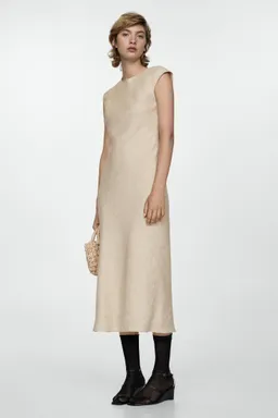 Vestido lino espalda descubierta de Mango en Vestidos para argentina