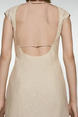 Vestido lino espalda descubierta de Mango en Vestidos para argentina