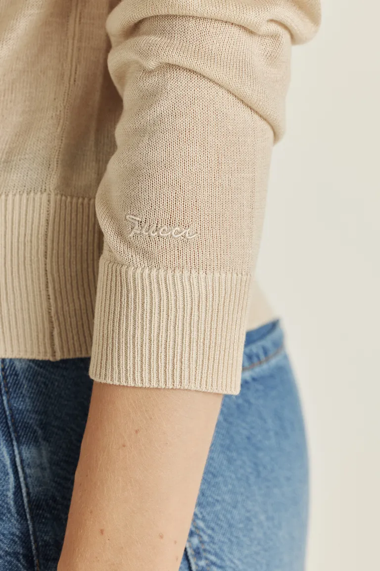 Versátil Suéter de Viscosa con Escote Pronunciado para Mujer de Tucci en Buzos y Sweaters para argentina