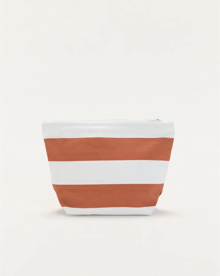 Necessaire pipa grande con diseño de rayas naranjas y blancas de Blue Sheep en Bolsos y Carteras para argentina