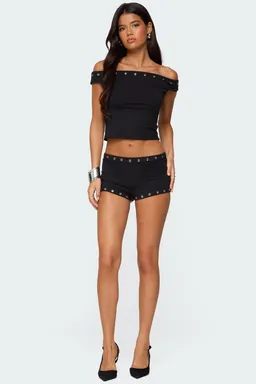 Micro shorts neriah arandelas de Edikted en Shorts para argentina
