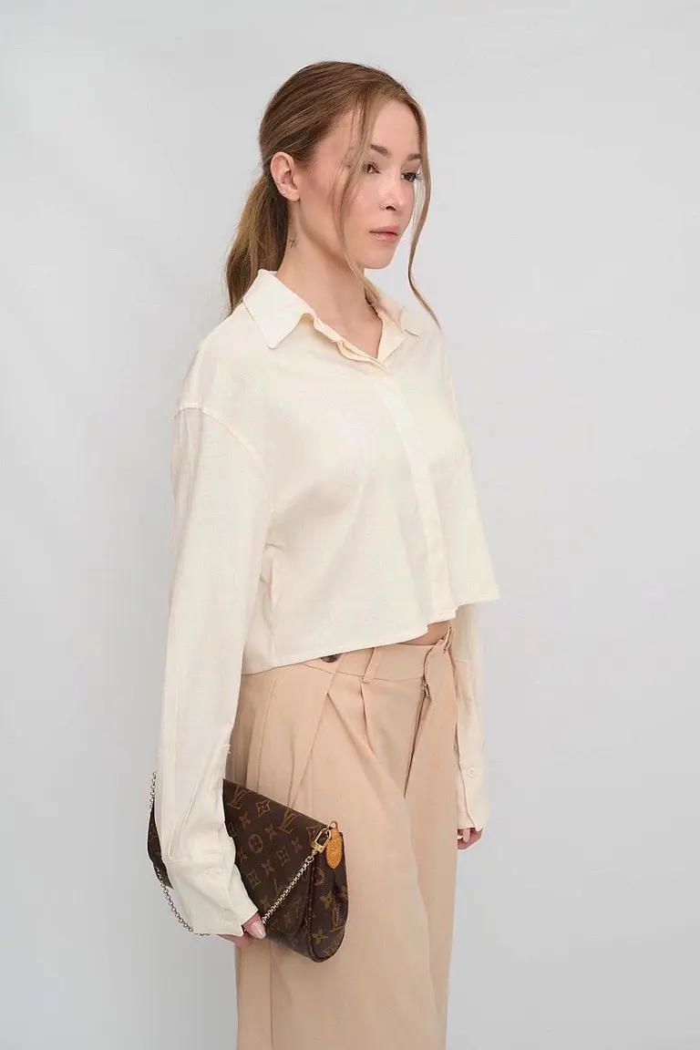 Camisa Crop Lino de Hesed en Camisas para argentina