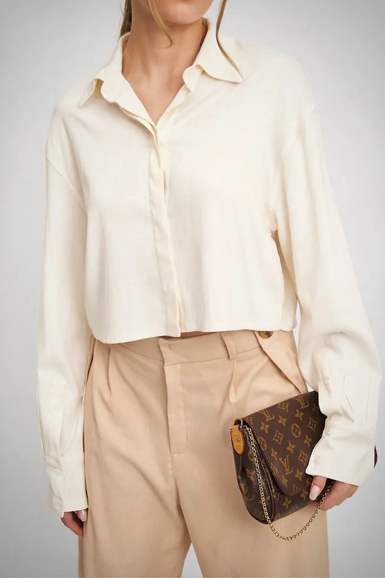 Camisa Crop Lino de Hesed en Camisas para argentina