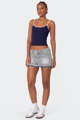 Mini falda denim priyanka de Edikted en Shorts para argentina