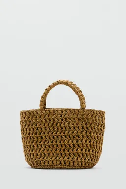 Bolso bucket fibra natural de Mango en Bolsos y Carteras para argentina