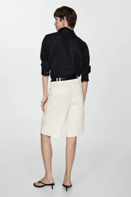 Bermudas rectas tiro alto de Mango en Shorts para argentina