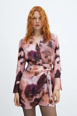 Vestido cruzado estampado floral de Mango en Vestidos para argentina