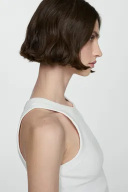 Top canalé algodón de Mango en Tops para argentina